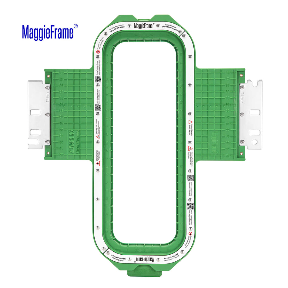 MaggieFrame Magnetic Hoop 12.6"x3.9" | 320x100mm for Tajima