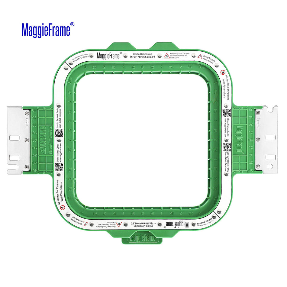 MaggieFrame Magnetic Hoop 6.9" | 175x175mm for HAFTEX