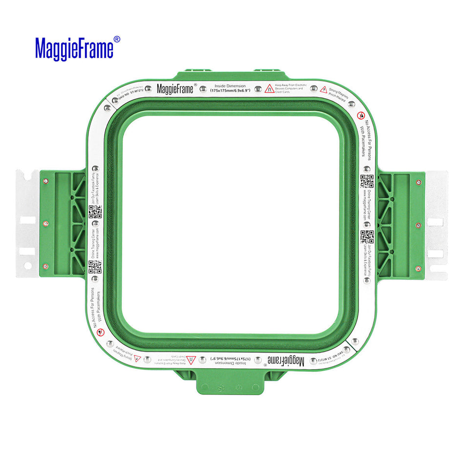 MaggieFrame Magnetic Hoop 6.9" | 175x175mm for HAFTEX