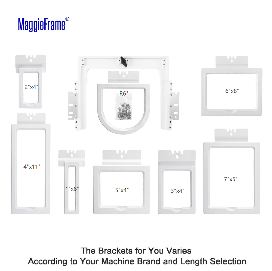 MaggieFrame 8 in 1 Magnetic Hoop for Brother